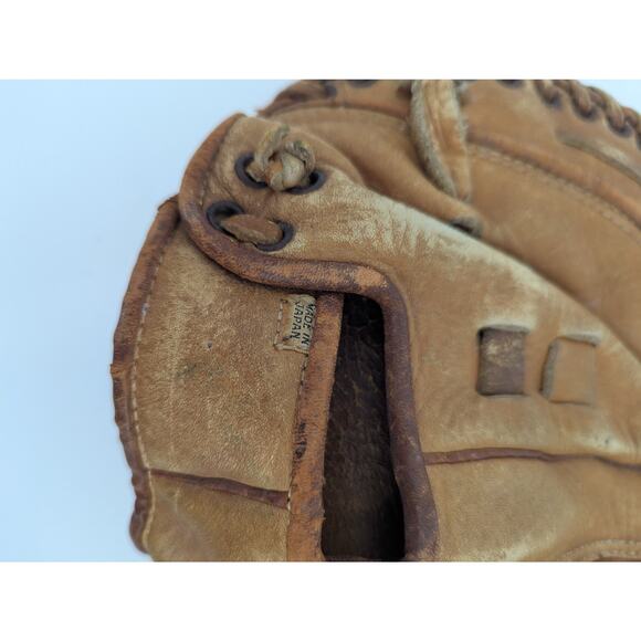 Vintage Top Grain Cow Hide Leather Deep Pocket Catcher's Mitt Glove 425C - Picture 7 of 9